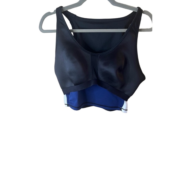 Derek Lam 10C Athleta Navy Colorblock Sports Bra XL Excellent Condition - Picture 4 of 6